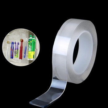 Double-Sided Mounting Tape Adhesive Trace-less Reusable Nano PU Gel 5M